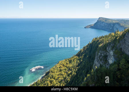 Cap Bon Ami da Mont-St-Alban in Viewpoint Forillon National Park, Gaspe Peninsula, Quebec, Canada Foto Stock