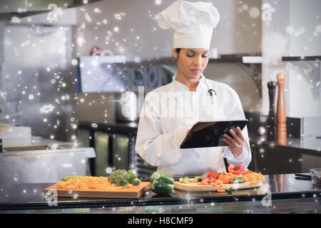 Immagine composita di neve caduta Foto Stock