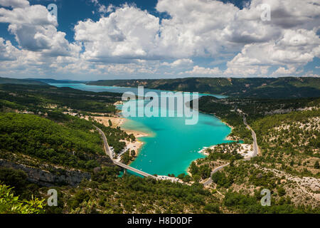 Lac de Sainte-Croix, St. Croix Lago, Verdon Gorges du Verdon, Parc Naturel Regional du Verdon, Verdon il Parco Naturale Regionale Foto Stock