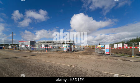 Kelso, Scottish Borders, UK - La nuova High School in costruzione nel 2016 Foto Stock