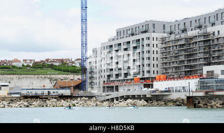 I lavori di costruzione a Brighton Marina sulla costa sud REGNO UNITO Foto Stock