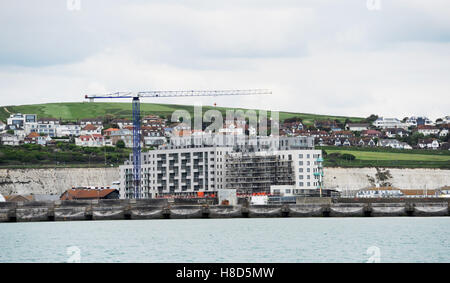 I lavori di costruzione a Brighton Marina sulla costa sud REGNO UNITO Foto Stock