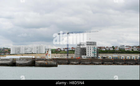 I lavori di costruzione a Brighton Marina sulla costa sud REGNO UNITO Foto Stock