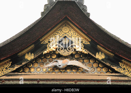 Giappone, Kyoto Nishi Honganji, tempio buddista, tetto, Foto Stock