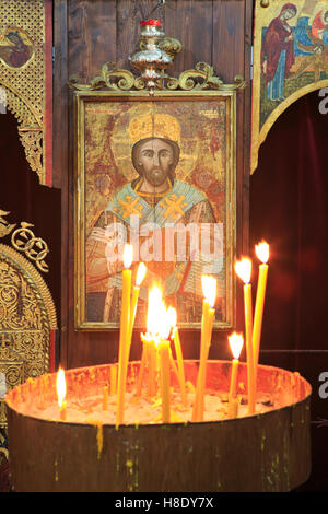 Un monastero del XVII secolo icona alla chiesa di Sveti Luka (St. Luca) in Kotor, Montenegro Foto Stock