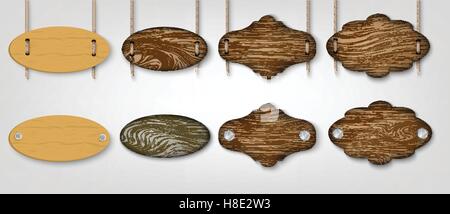 Realistico texture di legno Illustrazione Vettoriale