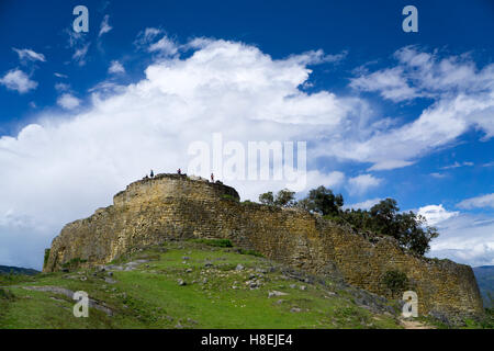 Kuelap, precolombian rovina di cittadella città, Chachapoyas, Perù, Sud America Foto Stock