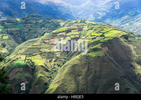 Kuelap, precolombian rovina di cittadella città, Chachapoyas view, Perù, Sud America Foto Stock