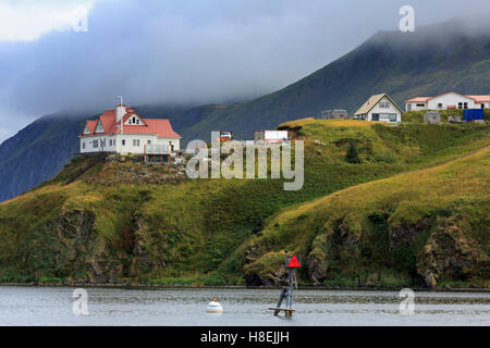 Pagliaio Hill, Unalaska isola, isole Aleutian, Alaska, Stati Uniti d'America, America del Nord Foto Stock