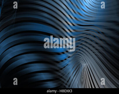 Abstract onde frattali generati con il computer immagine Foto Stock