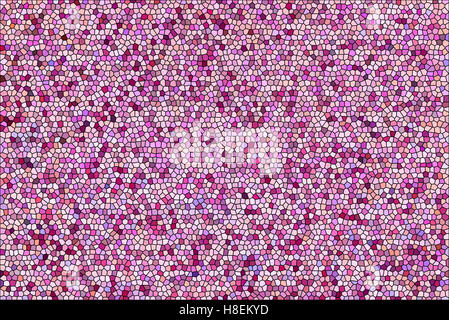 Abstract in vetro colorato sfondo a mosaico, rosa e viola pattern Foto Stock