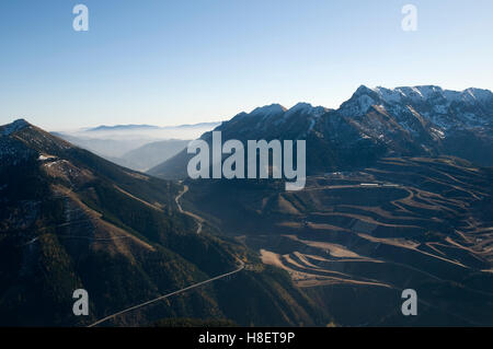 Stiriana Erzberg mountain a Eisenerz, Stiria, Austria, Europa Foto Stock