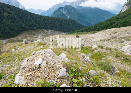 La frana Stože - sito originale Foto Stock