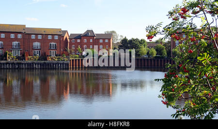 Alloggiamento a Walton serratura, Warrington, Cheshire, Inghilterra, Regno Unito Foto Stock