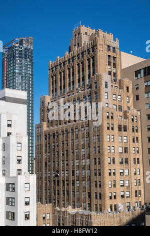 La parte inferiore di Manhattan Architettura, NYC, STATI UNITI D'AMERICA Foto Stock