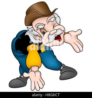 Felice Nonno Illustrazione Vettoriale