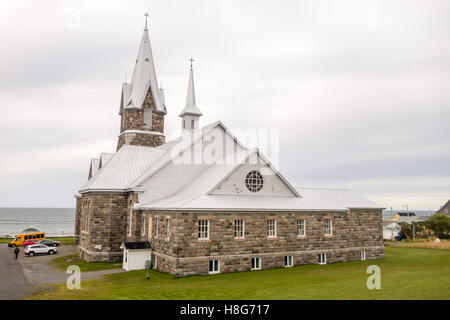 Assomption-de-la chiesa di Notre Dame - Baie des Sables, Québec, Canada. Foto Stock