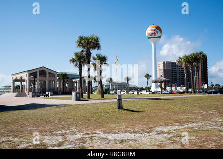 Penscola Beach Florida USA - Auditorium e dal lungomare di edifici Foto Stock