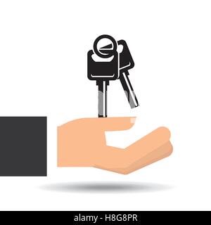 Assicurazione auto tasti icona design illustrazione vettoriale EPS 10 Illustrazione Vettoriale