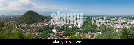 La luce diurna panorama di Plovdiv, Bulgaria Foto Stock