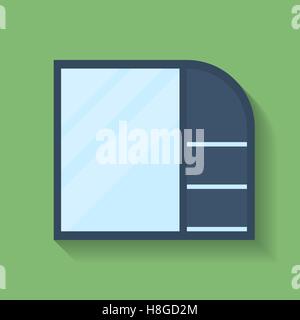 Icona del cabinet. In stile appartamento. Illustrazione Vettoriale Illustrazione Vettoriale