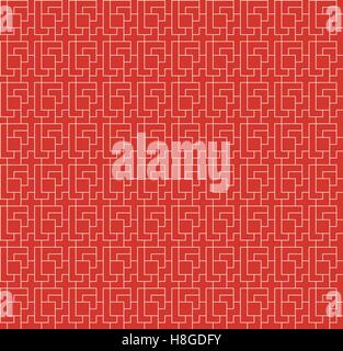Ripetizione sfondo geometrico. Vector seamless pattern. Illustrazione Vettoriale