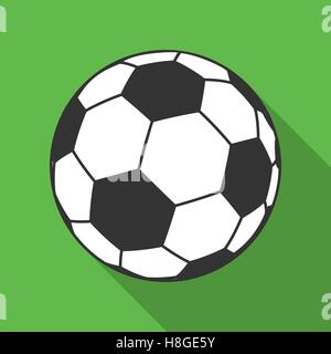 Icona della sfera per il calcio europeo. Simbolo di calcio, segno Illustrazione Vettoriale