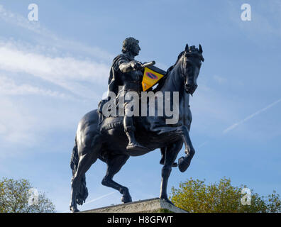 Statua di re Guglielmo III di Queen Square Bristol Foto Stock