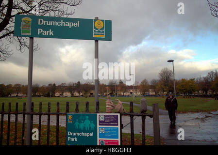 Drumchapel parco pubblico Glasgow Scozia Scotland Foto Stock