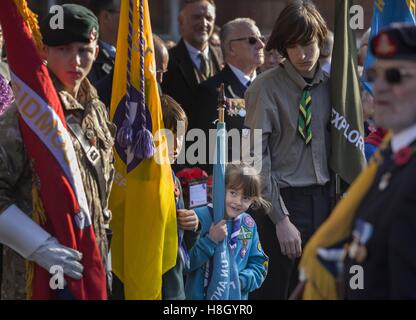 Sidmouth, Devon, Regno Unito. 13 Novembre, 2016. Ricordo Domenica, Sidmouth, Devon, xiii Nov 16 South West foto / Alamy Live News Foto Stock