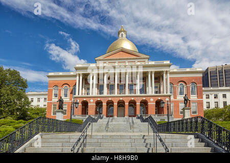 Massachusetts State House, Boston, Massachusetts, STATI UNITI D'AMERICA Foto Stock