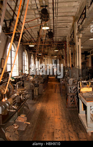 Laboratorio principale interno, Thomas Edison National Historic Park, New Jersey Foto Stock
