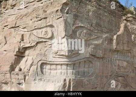 Scogliera Carving dalla Cina Foto Stock