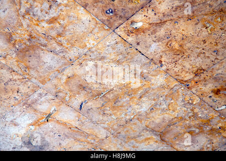 Bangkok thailandia abstract texture trasversale di piastrelle di ceramica per pavimento nel tempio Foto Stock