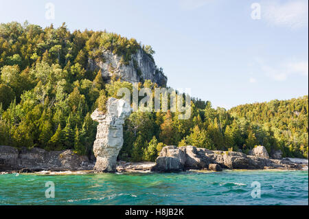 Fathom cinque National Marine Park è un National Marine Conservation Area in Georgian Bay parte del Lago Huron, Ontario, Canada, che mira a proteggere il display e di naufragi e di fari e conservare gli ecosistemi di acqua dolce Foto Stock