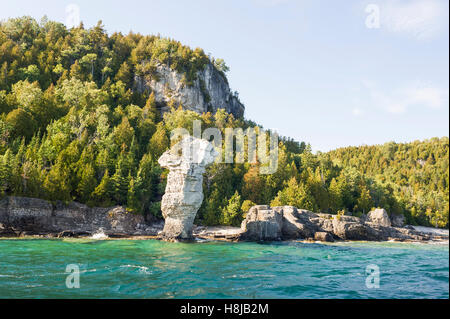 Fathom cinque National Marine Park è un National Marine Conservation Area in Georgian Bay parte del Lago Huron, Ontario, Canada, che mira a proteggere il display e di naufragi e di fari e conservare gli ecosistemi di acqua dolce Foto Stock