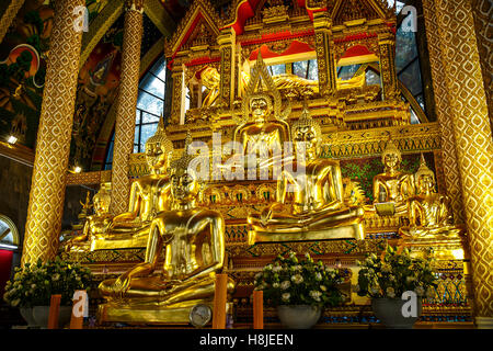 Ubon Ratchathani, Tailandia - 1 Gennaio 2016 : arte tailandese nella Pagoda a Phrathat Nong Bua tempio di Ubon Ratchathani, Thailandia su J Foto Stock