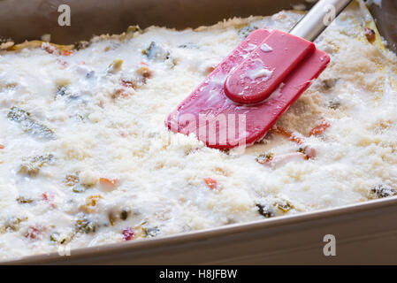 Lasagnette vegetariane per fare cosse al forno Foto Stock