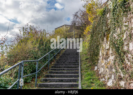 La rovina del castello di Stein di Baden in Svizzera - 5 Foto Stock