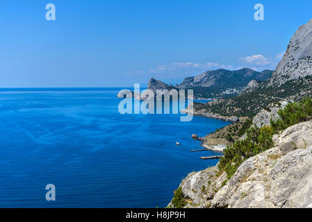 La montagna mare, vista da sopra Foto Stock