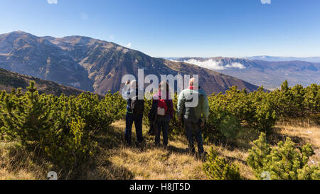 Parco Nazionale della Majella (L'Aquila, Italia) - Monte Amaro Trekking Foto Stock