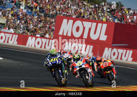 Valencia, Spagna. Xiii Nov, 2016. Valentino Rossi al circuito Ricardo Tormo. © Gaetano Piazzolla/Pacific Press/Alamy Live News Foto Stock