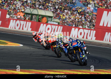 Valencia, Spagna. Xiii Nov, 2016. Maverick Vinales al circuito Ricardo Tormo. © Gaetano Piazzolla/Pacific Press/Alamy Live News Foto Stock