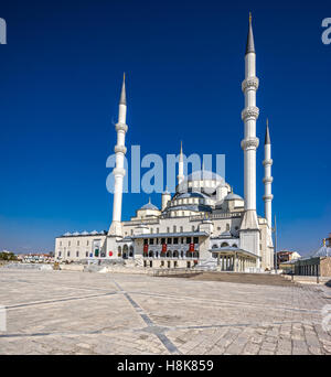 La Moschea di Kocatepe ad Ankara, Turchia Foto Stock