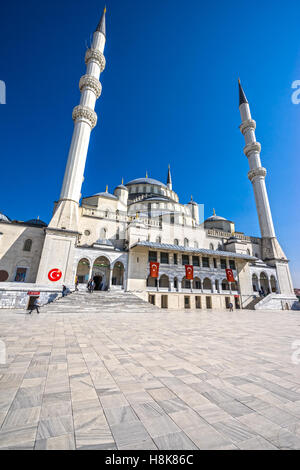 La Moschea di Kocatepe ad Ankara, Turchia Foto Stock