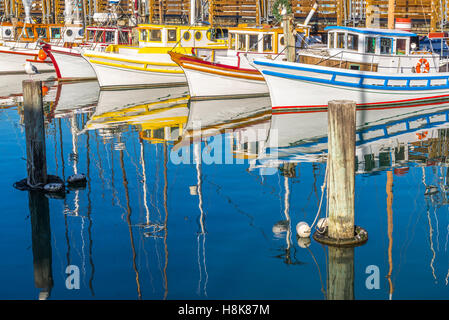 Barca da pesca a San Francisco, California, Stati Uniti d'America. Foto Stock