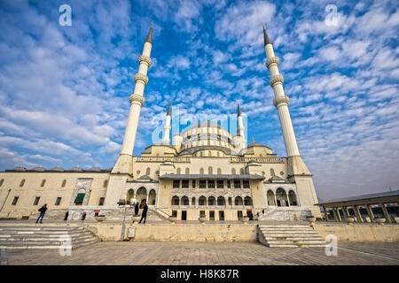La Moschea di Kocatepe ad Ankara, Turchia Foto Stock
