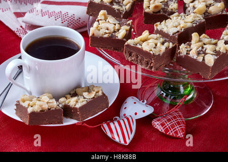 Mocha nocciola fudge Foto Stock