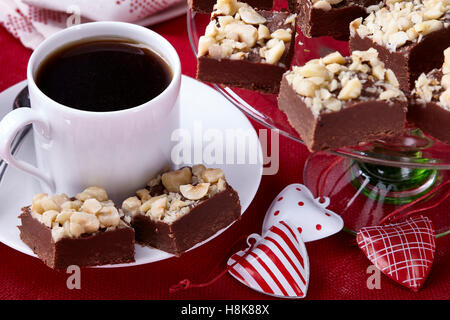 Mocha nocciola fudge Foto Stock