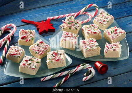 Candy Cane fudge Foto Stock